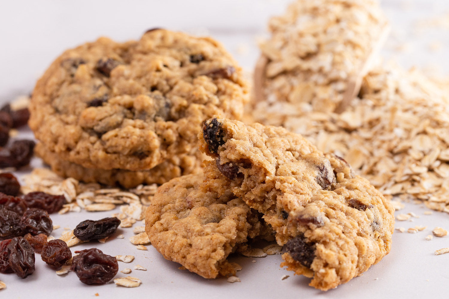 Chewy Oatmeal Raisin Protein Cookies featured image