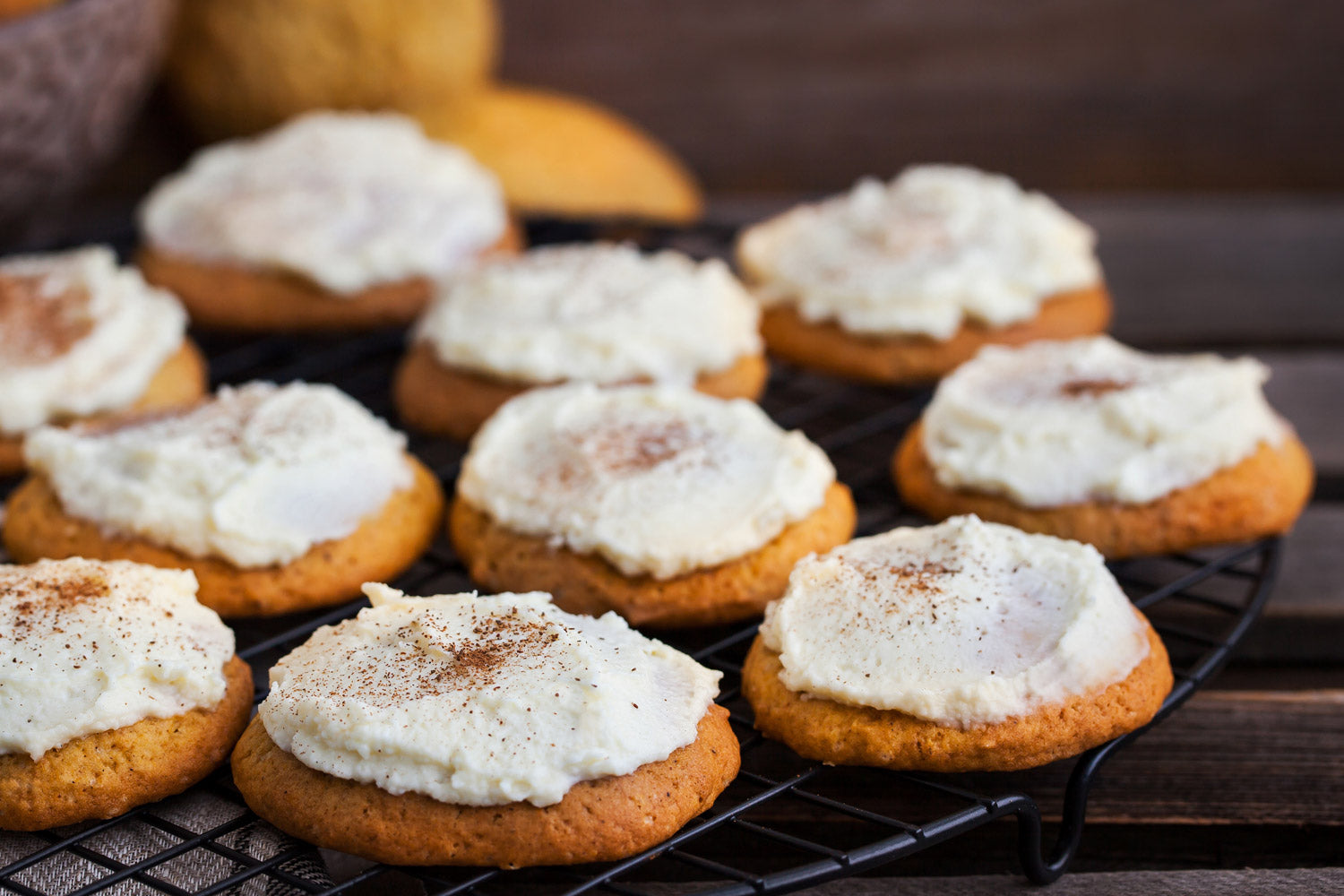 Frosted Pumpkin Protein Cookies featured image