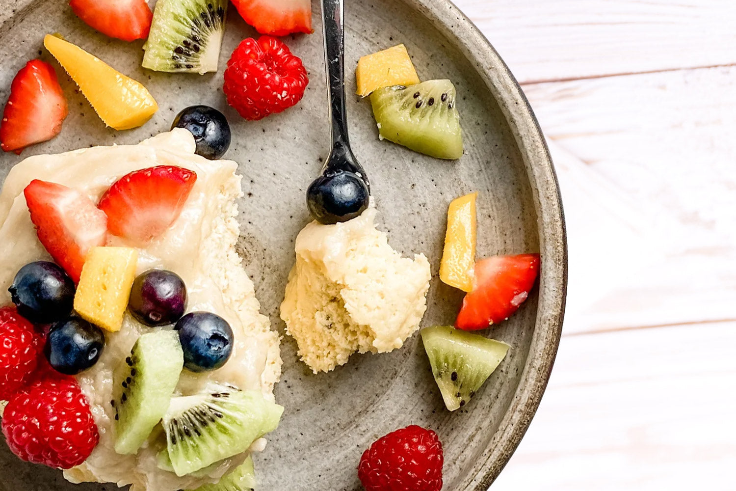 Frosted Vanilla Protein Mug Cake featured image