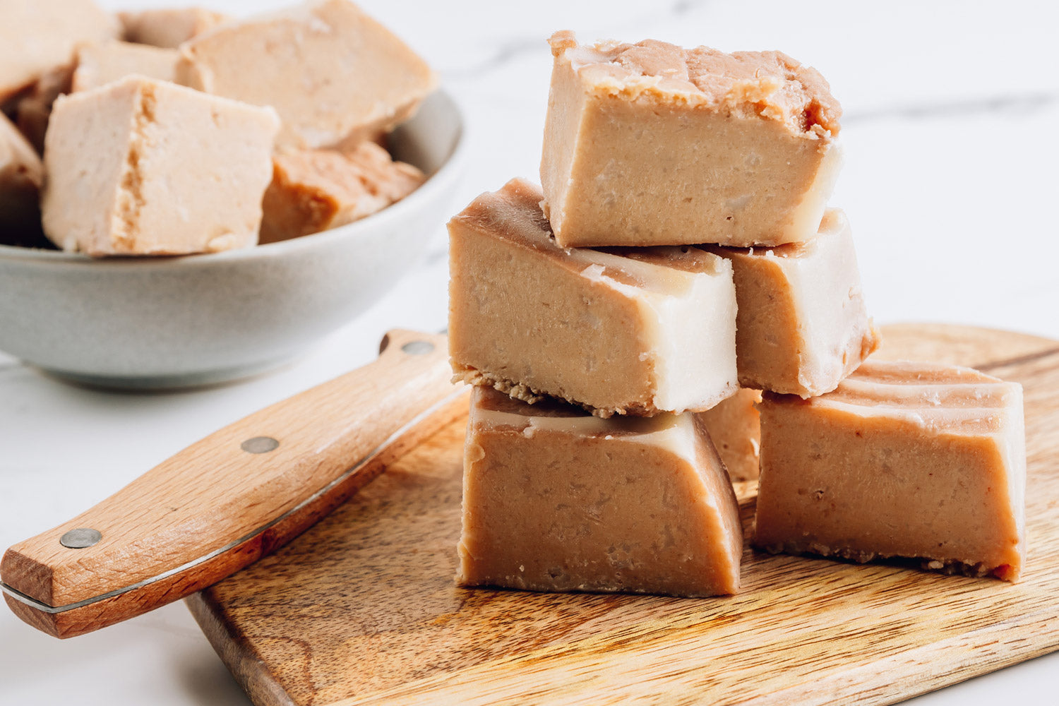 Peanut Butter Protein Freezer Fudge featured image