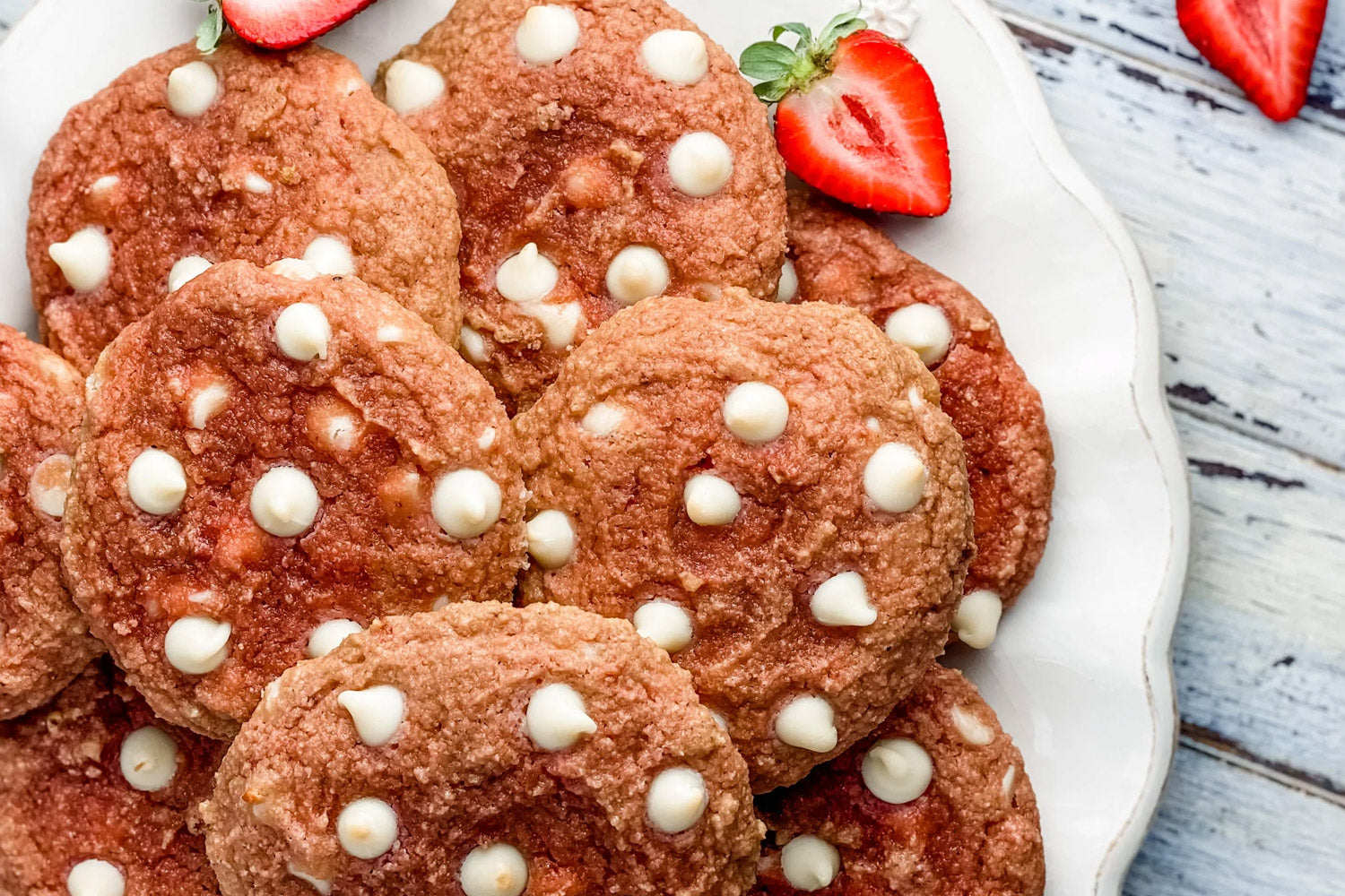 Strawberries & Cream Protein Cookies featured image