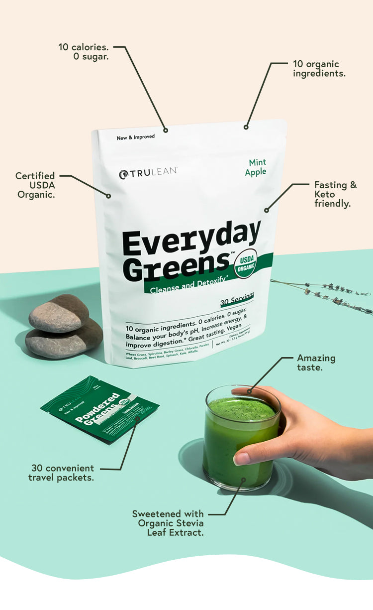 Everyday Greens™ USDA Organic Powdered Greens Trulean Nutrition